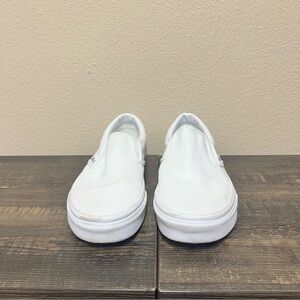 Vans White Slip-On Sneakers